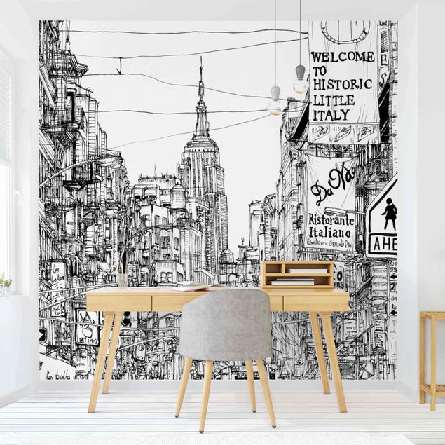 Modern wallpaper designs City Study - Little Italy