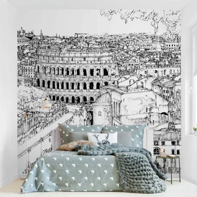 Contemporary wallpaper City Study - Rome