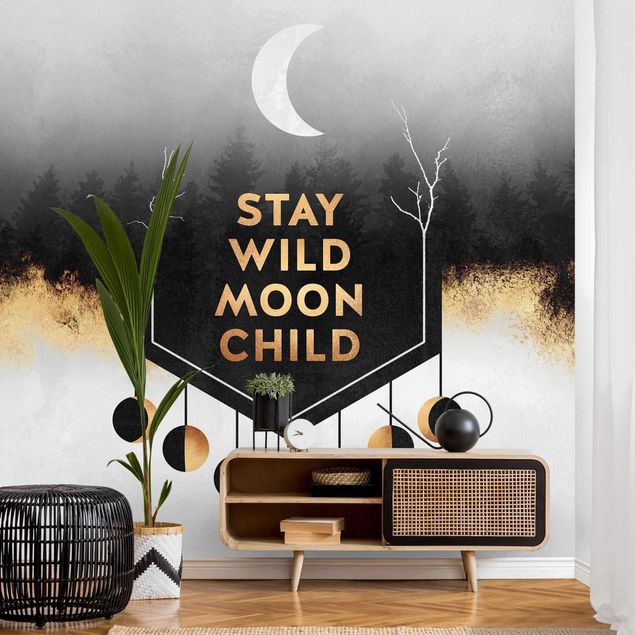 Gold wallpapers Stay Wild Moon Child