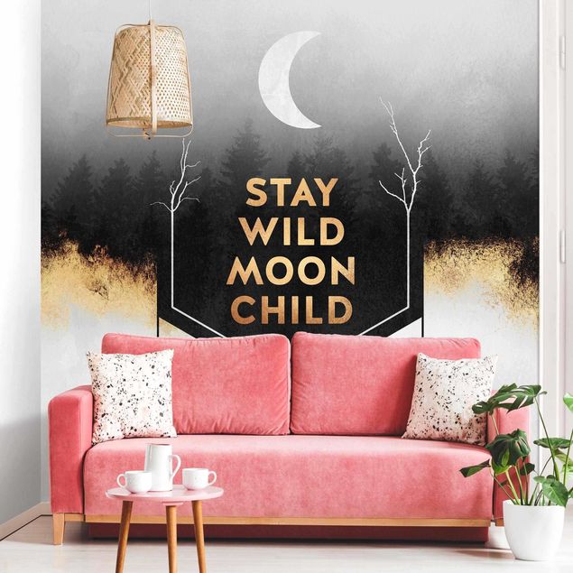 Contemporary wallpaper Stay Wild Moon Child
