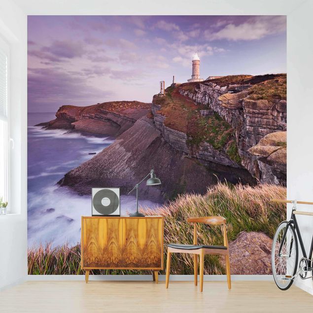 Wallpaper sea Cliffs And Lighthouse