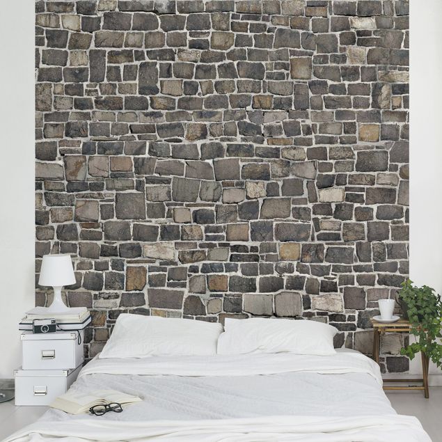 Stone effect wallpaper Quarry Stone Wallpaper Natural Stone Wall