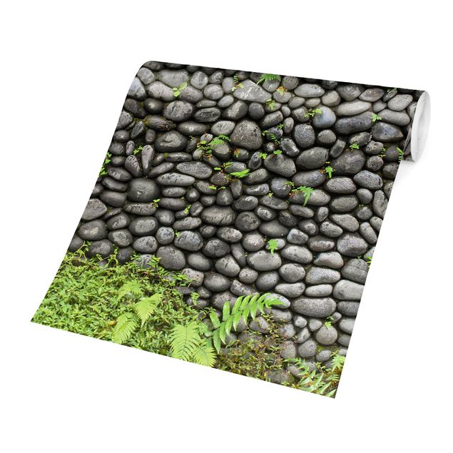 Wallpapers stone Stone Wall With Plants