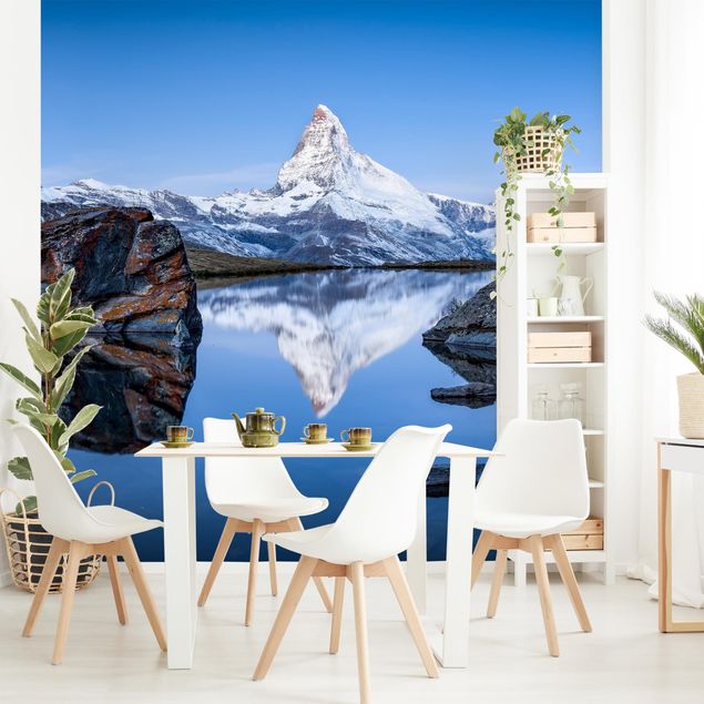 Modern wallpaper designs Stellisee Lake In Front Of The Matterhorn