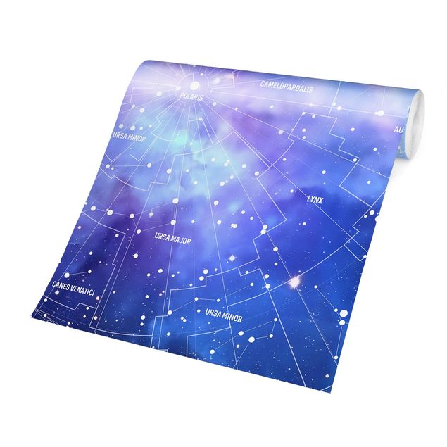 World map wallpaper Stelar Constellation Star Chart