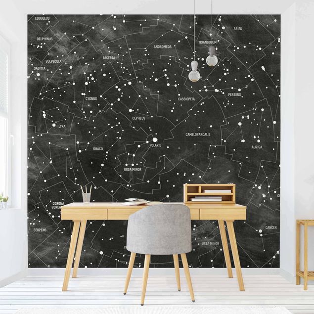 Wallpapers sky Map Of Constellations Blackboard Look