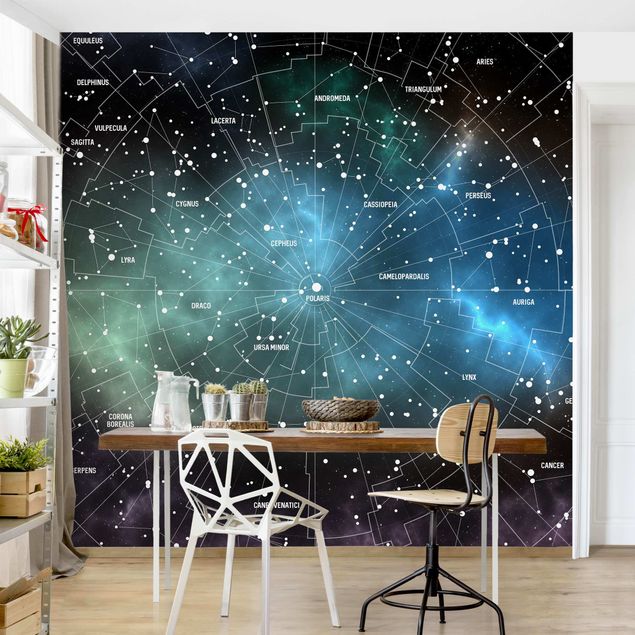 Wallpapers patterns Stellar Constellation Map Galactic Nebula