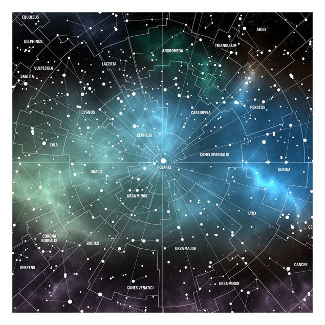 Wallpapers black Stellar Constellation Map Galactic Nebula