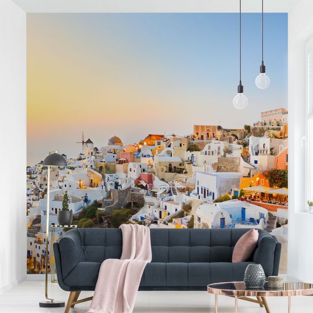 Wallpapers modern Bright Santorini