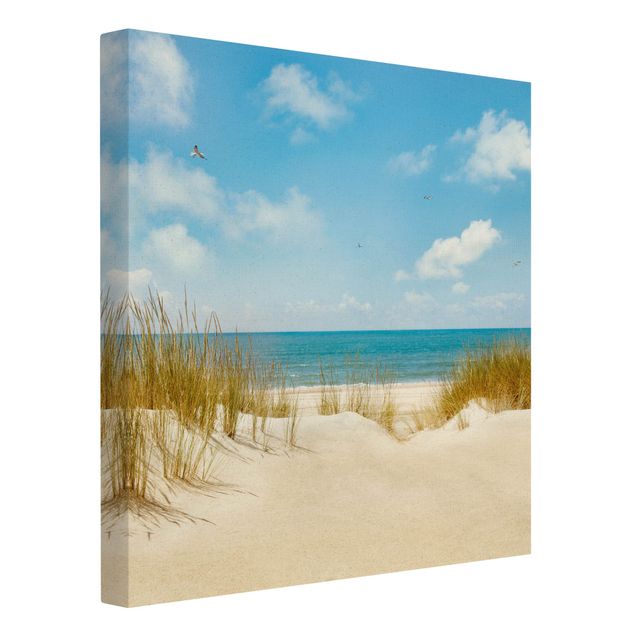Canvas prints dunes Beach On The North Sea