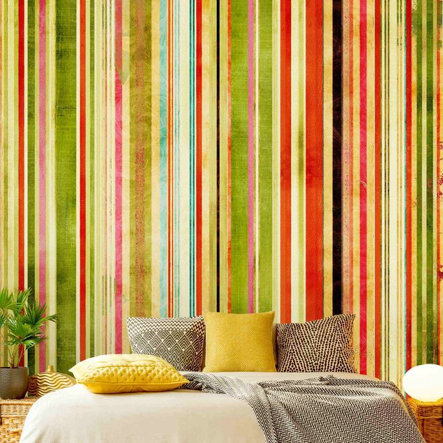 Horizontal striped wallpaper Streaky III