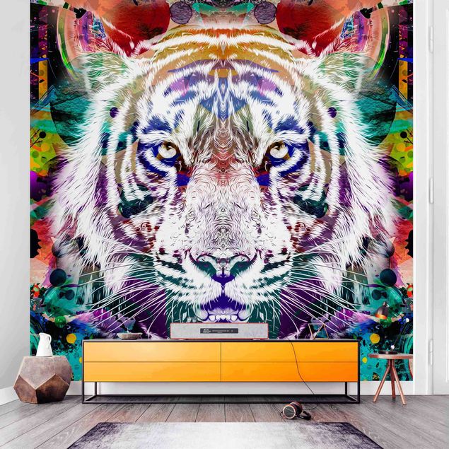 Cute cat wallpaper Street Art Tiger