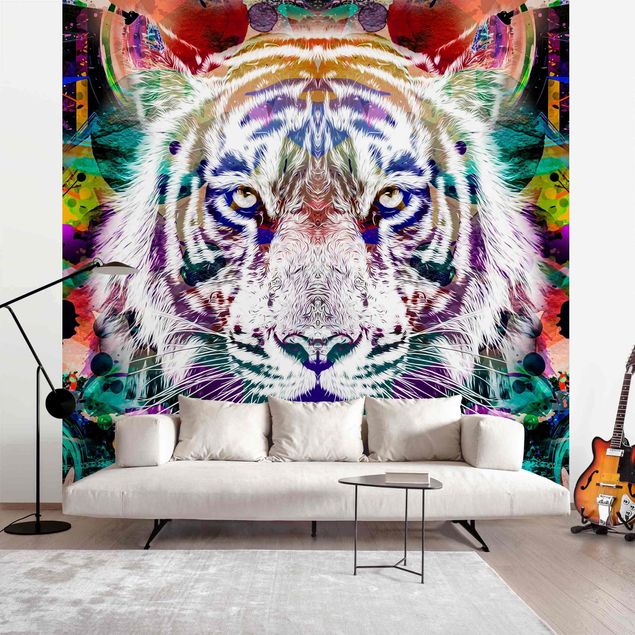 Wallpapers tiger Street Art Tiger