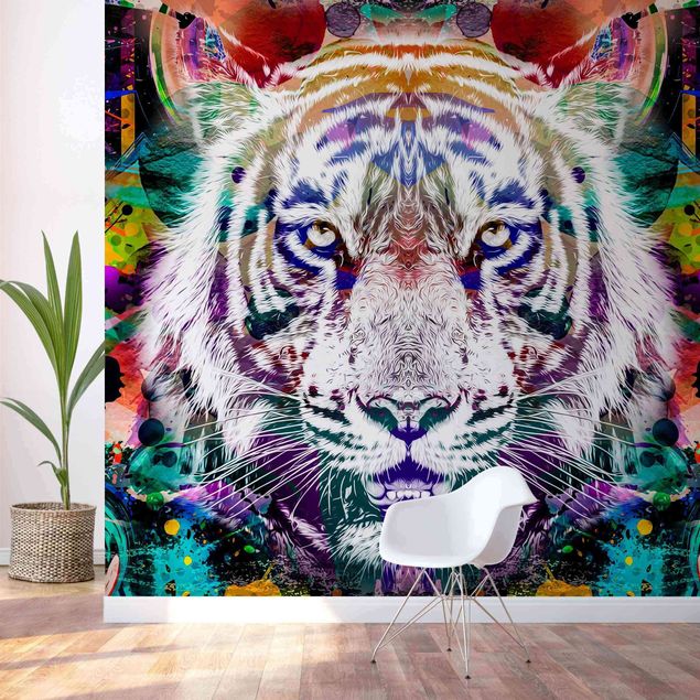 Wallpapers animals Street Art Tiger