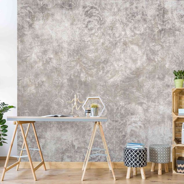 Aesthetic vintage wallpaper Textured Surface with Ornaments
