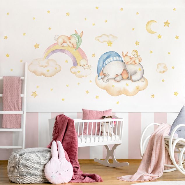 Universe wall stickers Sweet Dreams Clouds Stars Set