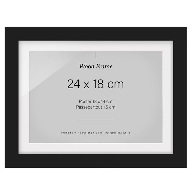 Frame - Black Picture Frame Cross-4: 3