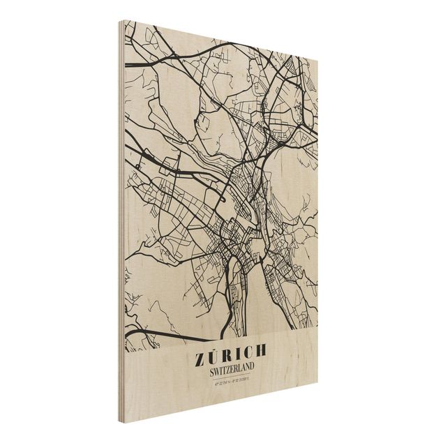 Kitchen Zurich City Map - Classic