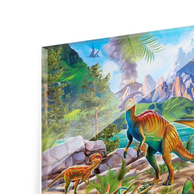 Prints T-Rex And Parasaurolophus