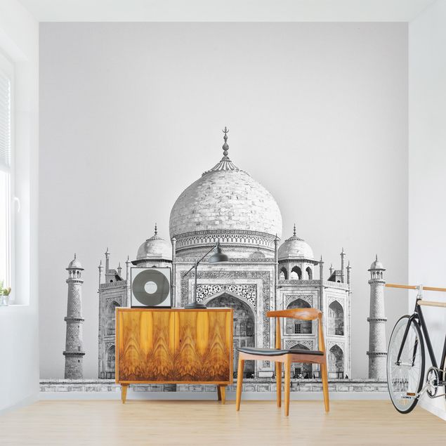 Contemporary wallpaper Taj Mahal In Gray