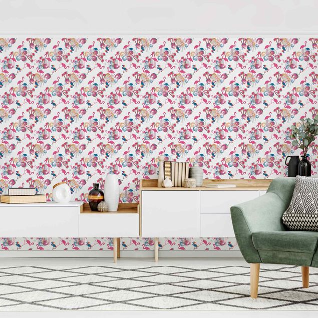 Wallpapers birds Dance Of The Flamingos