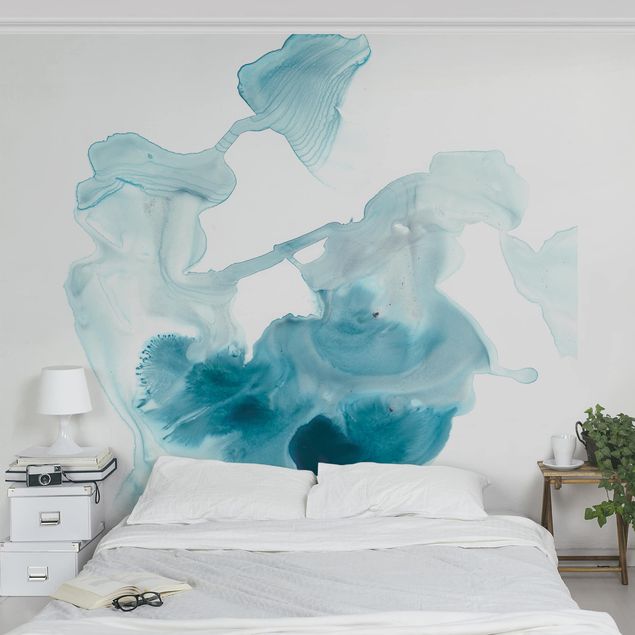 Wallpapers modern Aquamarine Mist I