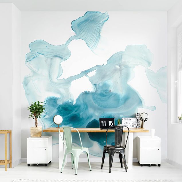 Self adhesive wallpapers Aquamarine Mist I