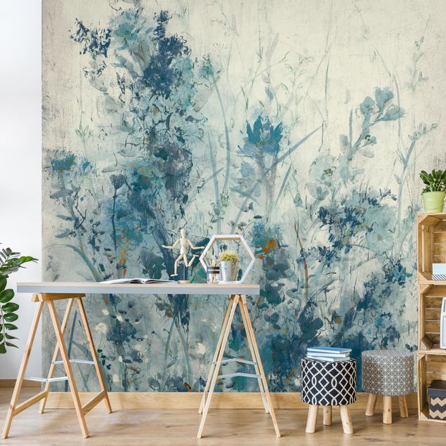 Contemporary wallpaper Blue Spring Meadow I