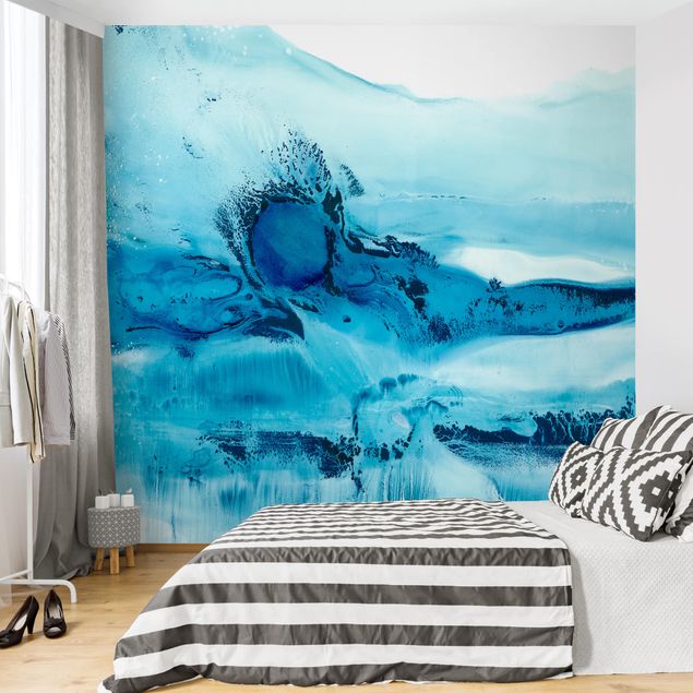 Self adhesive wallpapers Blue Flow II