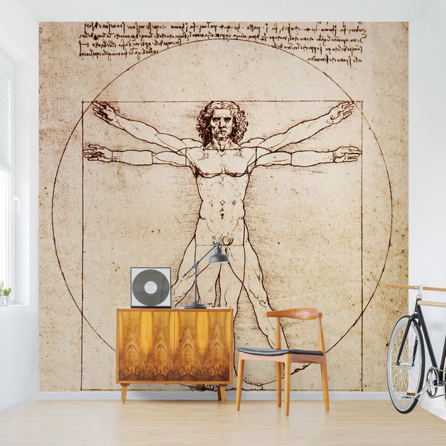 Aesthetic vintage wallpaper Da Vinci