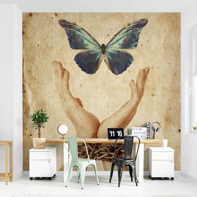 Modern wallpaper designs Fly, Butterfly!