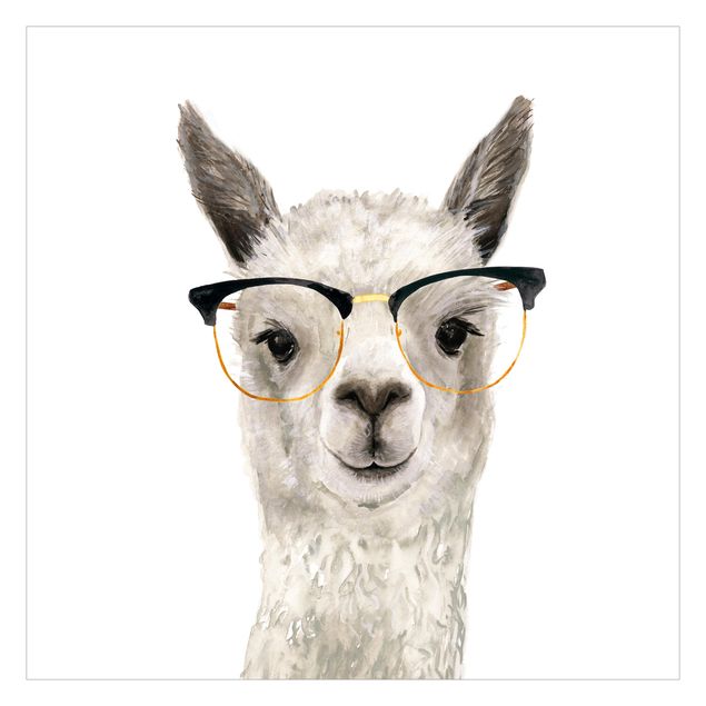 Peel and stick wallpaper Hip Lama With Glasses I