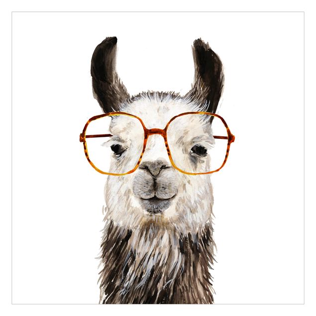 Adhesive wallpaper Hip Lama With Glasses IV