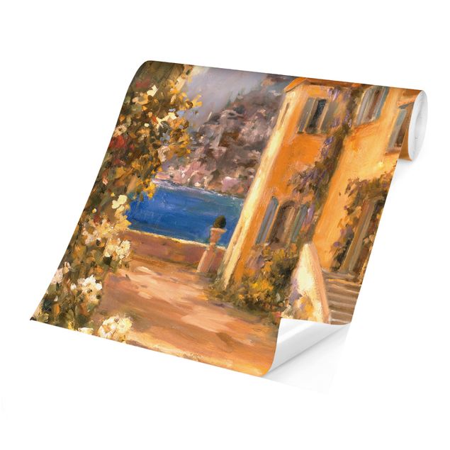 Self adhesive wallpapers Italian Countryside - Floral Bow