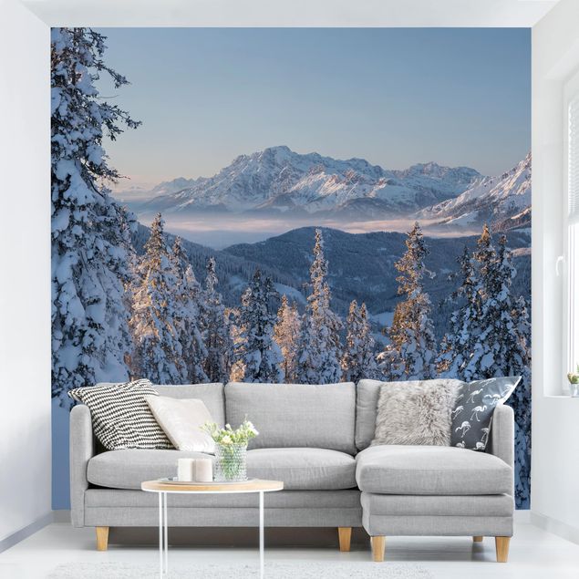 Contemporary wallpaper Leogang Mountains Austria