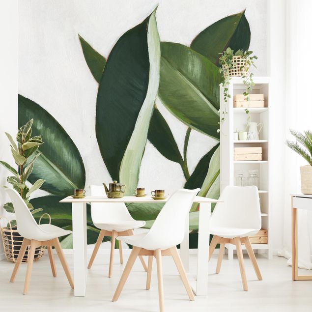 Modern wallpaper designs Favorite Plants - Rubber Tree