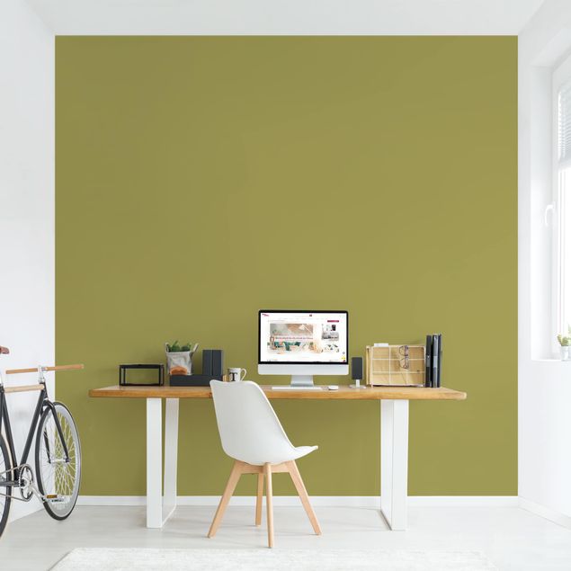 Peel and stick wallpaper Lime Green Bamboo