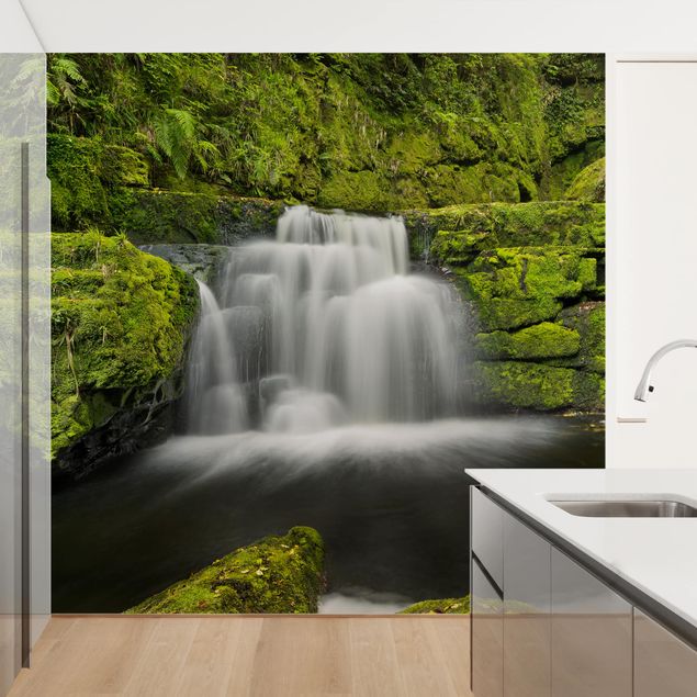 Wallpapers modern Lower Mclean Falls In New Zealand