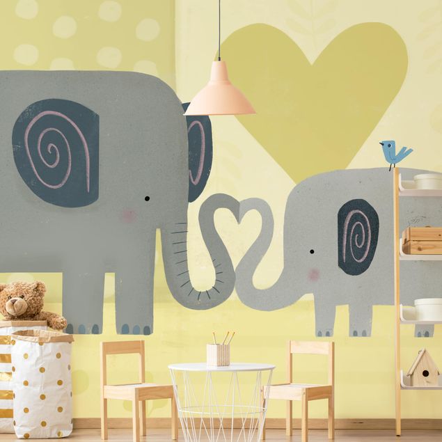 Kids room decor Mum And I - Elephants