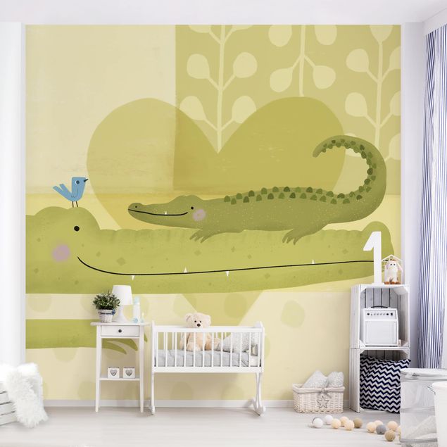 Wallpapers animals Mum And I - Crocodiles