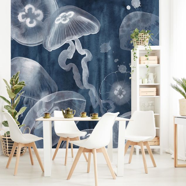 Wallpapers modern Moon Jellyfish I