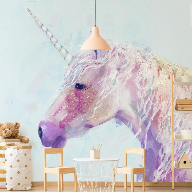 Pink aesthetic wallpaper Mystical Unicorn II