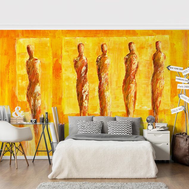 Wallpapers horse Petra Schüßler - Five Figures In Yellow