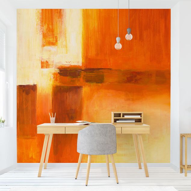 Wallpapers modern Petra Schüßler - Composition In Orange And Brown 01