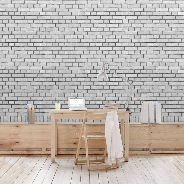 Kitchen Brick Wall White