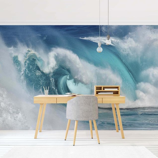 Wall mural beach Raging Waves