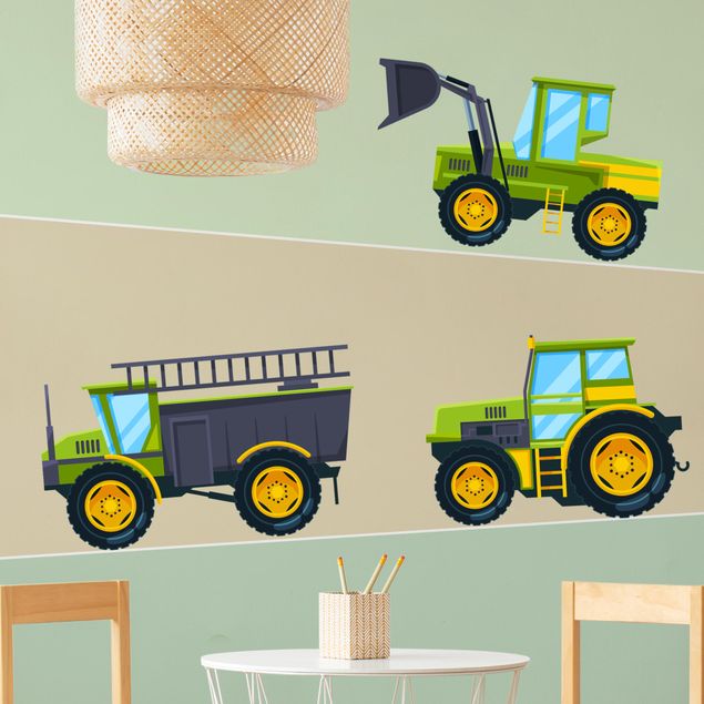 Car wall decals Tractor and Co