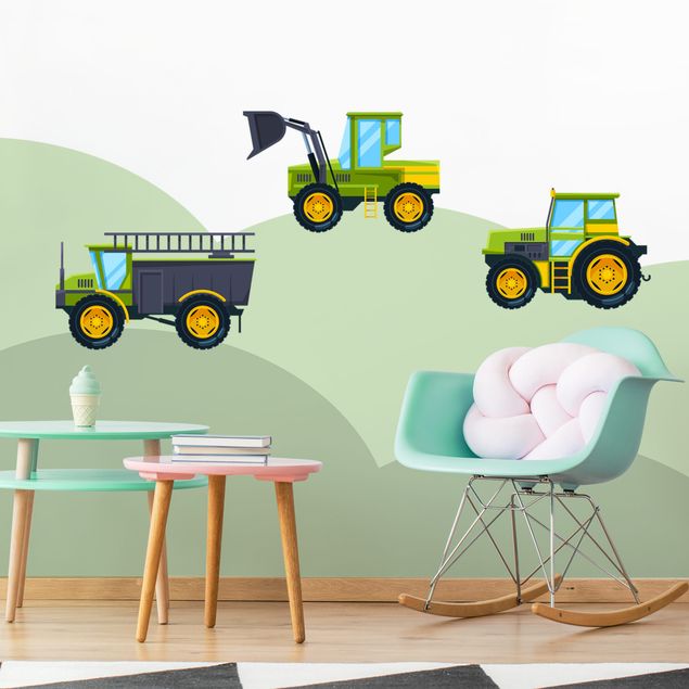 Farm animal wall stickers Tractor and Co