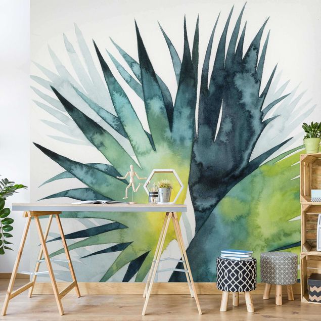 Contemporary wallpaper Tropical Foliage - Fan Palm