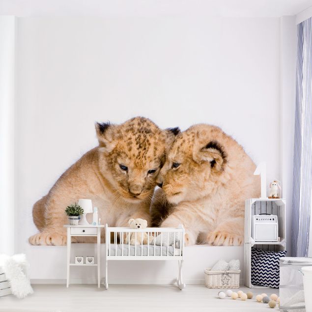 Wallpapers animals Two Lion Babys